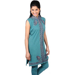 Black Embroidered Ladies Suit