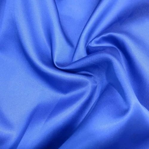 Cotton Silk Fabric - 120 GSM, Light Blue, 44 Inch Width | Anti-Wrinkle, Quick Dry, Soft Texture, Shr