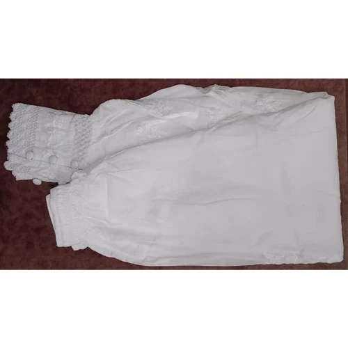 Washable White Afgani Shalwar