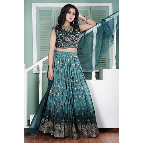 Washable Fancy Crop Top Skirt