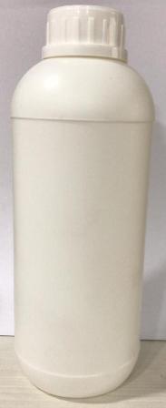 Plastic Pet Bottle - 1000 ML Size, Round Shape, White Color - Screw Cap, Designed for Chemical Use