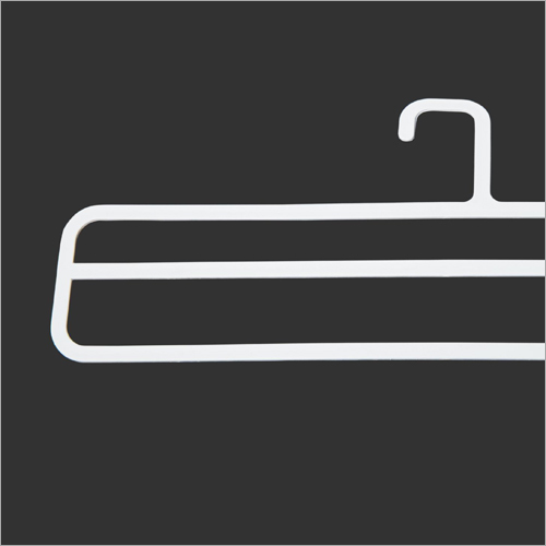 Heavy Duty Plastic Hanger - Plastic Material, Garment Type, White Color | Ideal for Garment Industri
