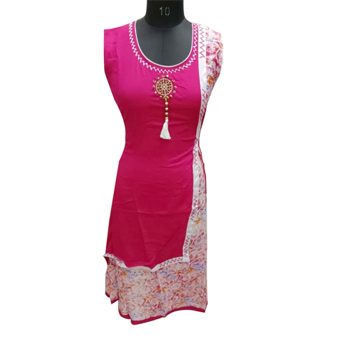 Pink Long Kurti