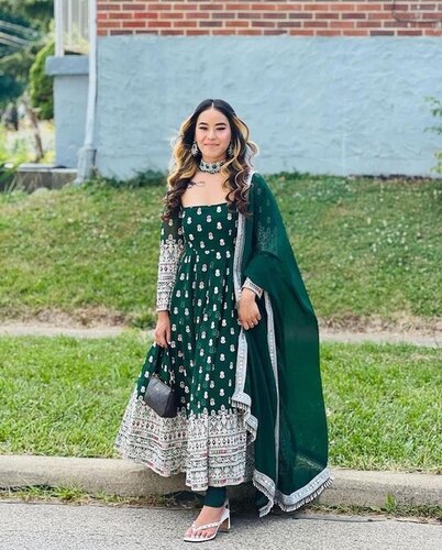 Green Girls Gown