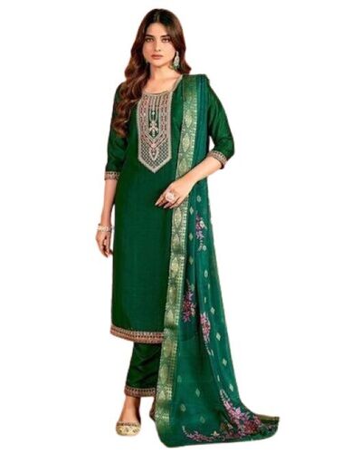 Designer Ladies Suit - Cotton, Customized Size | Stylish Patterns, Elegant Necklines, Full Sleeves, 