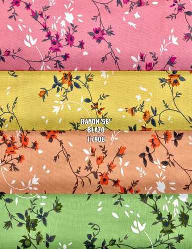 170 Gram Viscose Rayon Odp (Pigment) Print Fabric Use: Kurtis Knitted