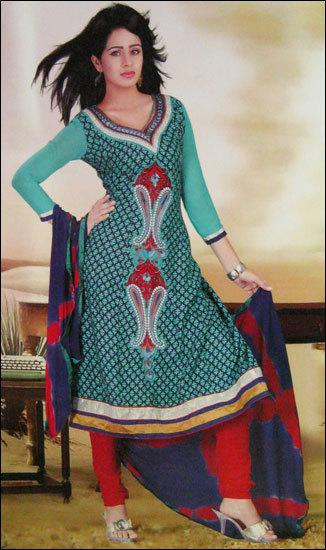 Designed Salwar Kameez - Premium Cotton Fabric, Tailored for Elegance and Comfort