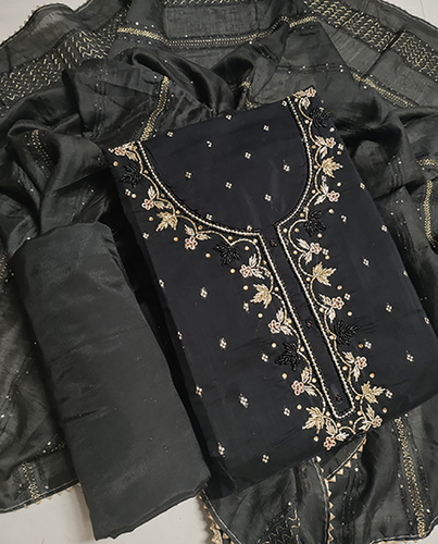 Various Colour New Designer Buttihandwork Dressmaterial