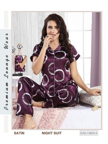 Mix Womens Fancy Satin Night Suit