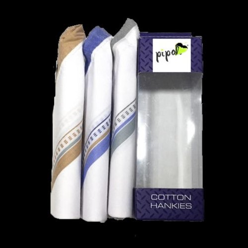 Multicolor Striped Cotton Handkerchief (21X21 Inch)