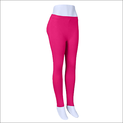 4 Way Stretchable Cotton Legging - Pink, Casual Wear | Washable, Plain Pattern, Indian Ethnic Style
