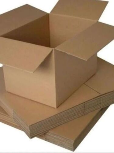 Brown Corrugated Boxes - Corrugated Board Material, Customized Size & Style | Lightweight Design, Hi