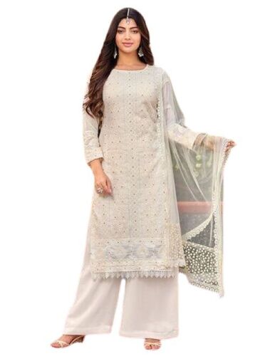 Georgette Suits - Color: Cream