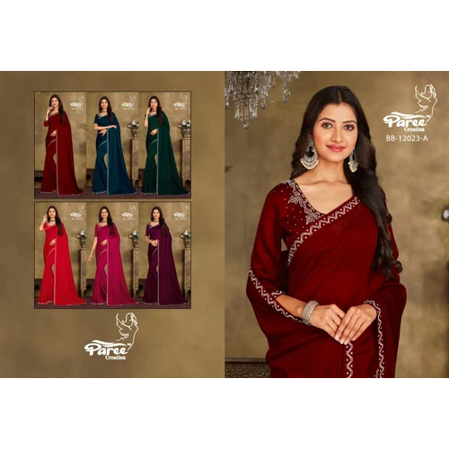 Georgette Fancy Saree Paree Saree