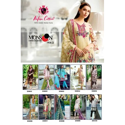 Chanderi Pakistani Suit - Cotton Fabric, Customized Size | Peach Color, Perfect for Girls