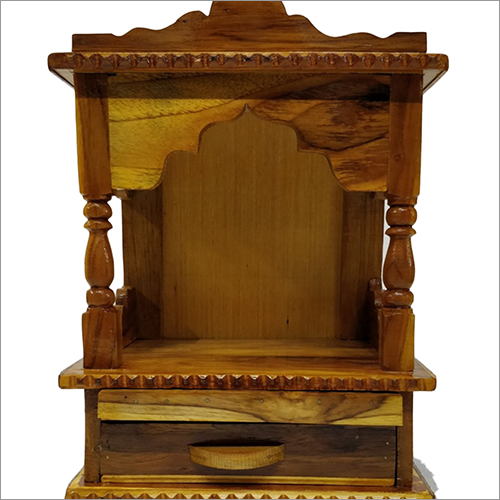 Wooden Temple - Customized Size, Brown Color | Hand-Built Quality, Indoor Positive Ambiance, Modern 