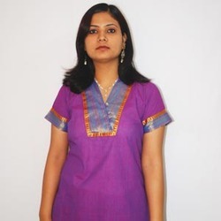 Ladies Handloom Kurtis - Intricate Prints, Elegant Patterns, Vivid Colors, Quality Assured for Color